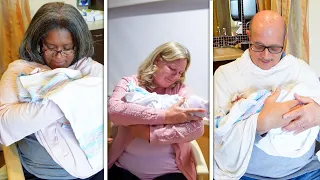 OUR PARENTS MEETING OUR BABY GIRL FOR THE FIRST TIME! *EMOTIONAL*