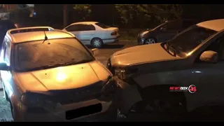 Пьяный водитель протаранил два автомобиля во Владивостоке