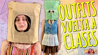 MI HERMANA ELIGE EL OUTFIT DE MI PRIMER DÍA DE CLASES!!! 👚🚌👗 Haul de ropa Challenge