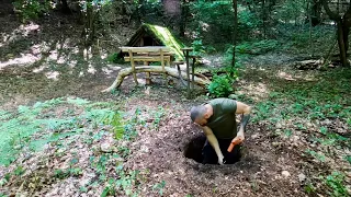 Dugout Shelter: Build a Tandoor Oven, Outdoor Cooking , Wooden Table Diy