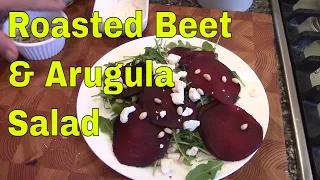 Roasted Beet Salad Recipe - with Arugula and Feta. Great Salad Ideas