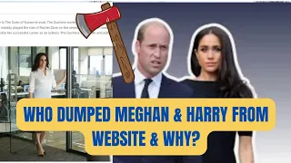 DUMPED FROM THE WEBSITE - THIS IS THE REAL REASON WHY! #royal #meghanandharry #meghanmarkle