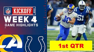 Indianapolis Colts vs. Los Angeles Rams Full Highlights 1st QTR | NFL Week 4, 2023