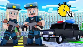 24H ALS POLIZISTEN LEBEN IN MINECRAFT!