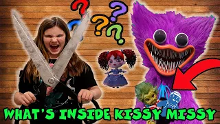 What's Inside Kissy Missy From Poppy Playtime? Cutting Open Villain From Huggy Wuggy Game! Kissy IRL