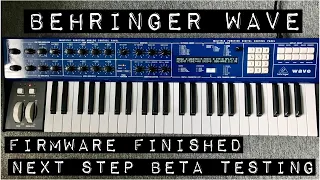 Behringer WAVE. Firmware Finished,Beta Testing Next (PPG CLONE)