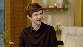 Freddie Highmore Is Trying to Get the Hang of Ice Hockey