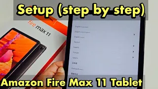 Amazon Fire Max 11 Tablet: How to Setup (step by step)