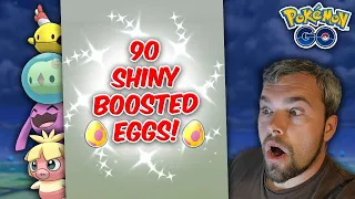 90 Psychic Spectacular ✨Shiny-Boosted✨ Eggs Hatched! Shinies & Hundos Hatched! (Pokémon GO)