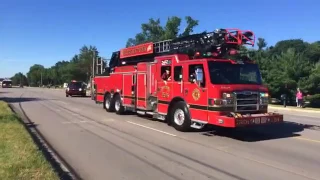 Michigan Firefighter Funeral Procession