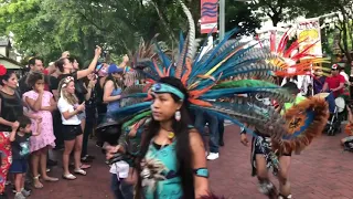 Aztecas march on Dia de los Muertos Procession in Fort Lauderdale