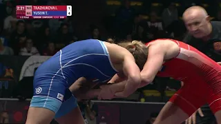 1/2 WW - 62 kg: I. TRAZHUKOVA (RUS) v. T. YUSEIN (BUL)