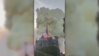 The Notre Dame Cathedral Burns