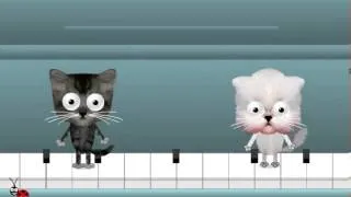 Happy Birthday Dancing Cats on a Piano Ecard by LadyBug @TMZ