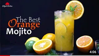 The Best Orange Mojito | Summer Mocktail Recipes #viralvideo