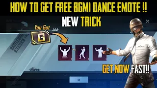 🔥Free Dance Emote In BGMI 🔥 How To Get Free Dance Emote In Bgmi ! Bgmi Free Mythic Emote !Free Emote