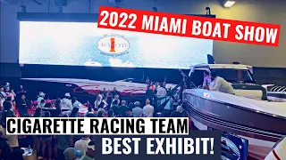 The Best Exhibit at the 2022 Miami Boat Show! - Luxury Speed Boat Builder Cigarette Racing Team