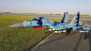 SKY MASTER SU-27 1:6 scale with JetCat P220 X2  turbine engine