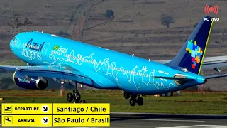 🔴Voo de Santiago do Chile (SCEL) para São Paulo (SBGR) no A330-900 Azul no Flight Simulator 2020.