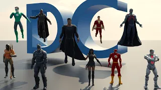 DC Super Heroes Comparison | 3d Animation Comparison