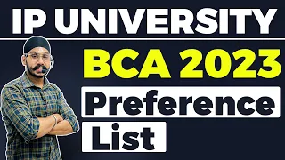 IPU BCA 2023 Preference List | IP University Admission 2023 | BCA Top Colleges in IP University