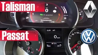 Passat 2.0 TDI 150 vs Talisman 1.6 DCi 160 | 0-180 Km/h