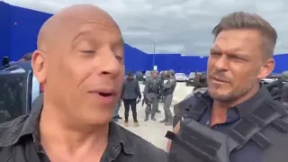 Vin Diesel and Alan Ritchson 'Fast X' Rome, Italy