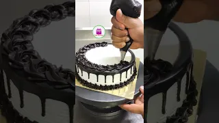 Amazing Black Forest Cake Making || New Design Black Forest Cake Idea #short #ytshorts