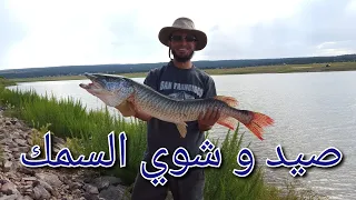 صيد سمك  🎣 (الشبوط/ كارب) 🐠 في الأحواض والبحيرات المصنعة لتربية و بيع السمك 🐟   (99)