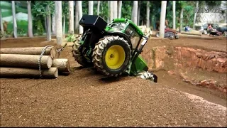 DANGEROUS FOREST WORK with Tractor on the Corleone Farm