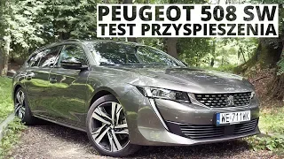 Peugeot 508 SW 2.0 BlueHDI 180 KM (AT) - acceleration 0-100 km/h