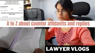 The day when we drafted a counter affidavit for High Court #lawyervlogs #indianlawyer