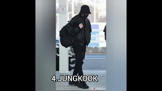 Bts airport fashion ranking (my opinion)  #jimin #tae #jhope #jungkook #rm #jin #suga #bts