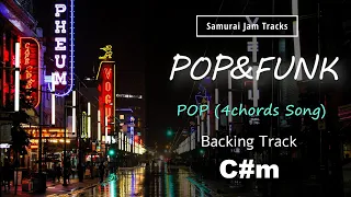 POP Funk Guitar Backing Track in C#m