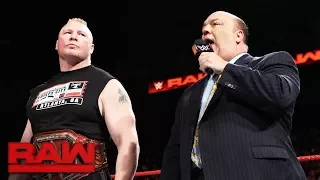 Brock Lesnar will turn Survivor Series' dream match into a nightmare: Raw, Nov. 13, 2017