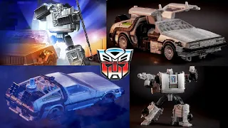 They finally made a DeLorean Transformer!  Transformers X Back to the Future Autobot Gigawatt Reveal