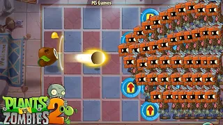 PvZ 2 Battlez - Every Plant Level 100 Vs 100 Brickhead Zombie   Who will Best Plant ?