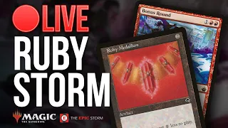 Bonus Round Ruby Storm! 🔴 Mono-Red Legacy Combo Deck 🔴 — Live Stream | Magic: The Gathering MTG