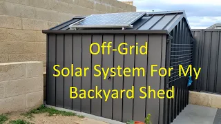 DIY Off-Grid System For My Shed