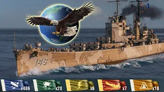 Vallejo Damage World Record - World of Warships