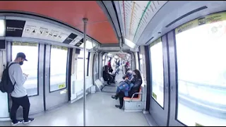 Recorriendo el Metro de Santiago durante cuarentena en video 360º
