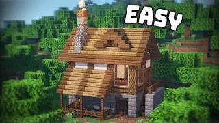 Minecraft: How to Build a House Tutorial [EASY] #DeerBuild