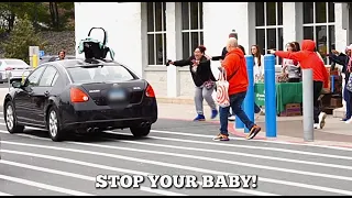 Driving With A Baby On Top Of Car Prank!