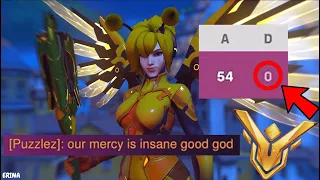 "our mercy is insane good god" INSANE Zero Death Mercy Carry! Mercy Gameplay ♡ - Overwatch 2