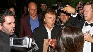 Paul McCartney Denied Entry At Tyga's Party, Parties With Woody Harrelson