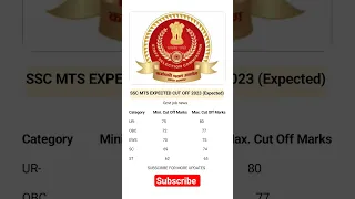 ssc mts cut off 2023 | ssc mts answer key 2023 | #ssc #sscmts #sscexam #ssccutoff #shorts #viral