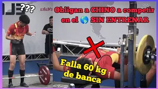 ¡CHINA lleva a UN CHICO de 19 años SIN ENTRENAR al MUNDIAL de POWERLIFTING! 🤦