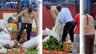 Autoridades de Haití tiran al suelo mercancías compradas por comerciantes haitianos en Dajabón (RD)