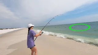 SURF FISHING FOR MY FAVORITE FISH! Navarre Beach, Florida