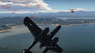 War Thunder - P61 Flight of the intruder P61 dogfight vs P47